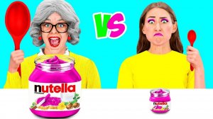 Большая vs Маленькая еда Челлендж # Сумасшедший Челлендж от BaRaDa Gold Challenge