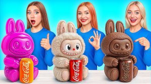 Мармеладная еда vs Настоящая еда vs Шоколадная еда Челлендж # Съедобная Битва