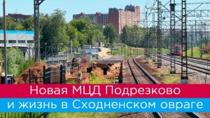 Новая МЦД Подрезково и жизнь в Сходненском овраге