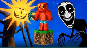 Один блок Minecraft, но с хорор  модами которые меня слышат ( LINF )