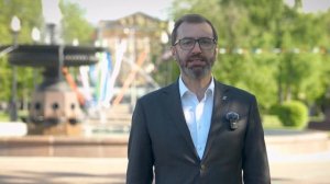 Поздравление председателя Законодательного собрания Иркутской области А.Ведерникова с юбилеем города