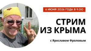 Стрим из Крыма с Ярославом Фроловым