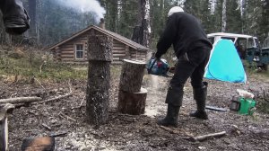 Охота и Рыбалка 2026 в Тайге ИЗБА Шалаш на ВЫЖИВАНИЕ Ловля Хариуса Осень Сибирь 2017 СЕРИЯ 2
