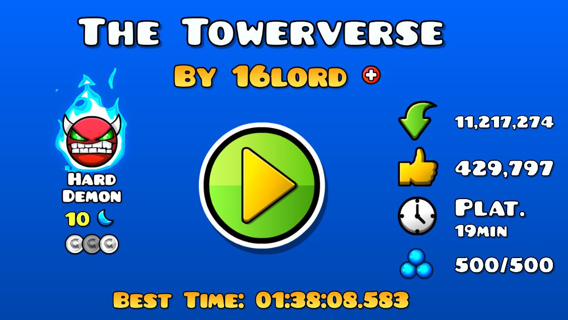 The Towerverse | 100% | 2 coins | Geometry Dash смотреть онлайн