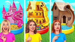 Домики Одного Цвета Челлендж # Бедная vs Богатая vs Ультра Богатая от Friendly DO