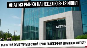 Анализ рынка на неделю 8-12 июня. Поворотный момент в сырьевых товарах и в российском рынке!
