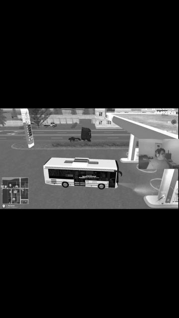 Неадекватный водитель фуры в Amazing RP мешает заправке автобуса