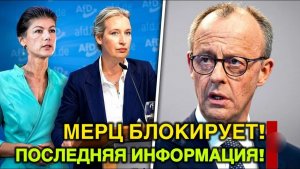ВОТ И ВСЁ  Weidel et Wagenknecht BLOQUENT MERZ — LE GOUVERNEMENT ALLEMAND EN PANIQUE