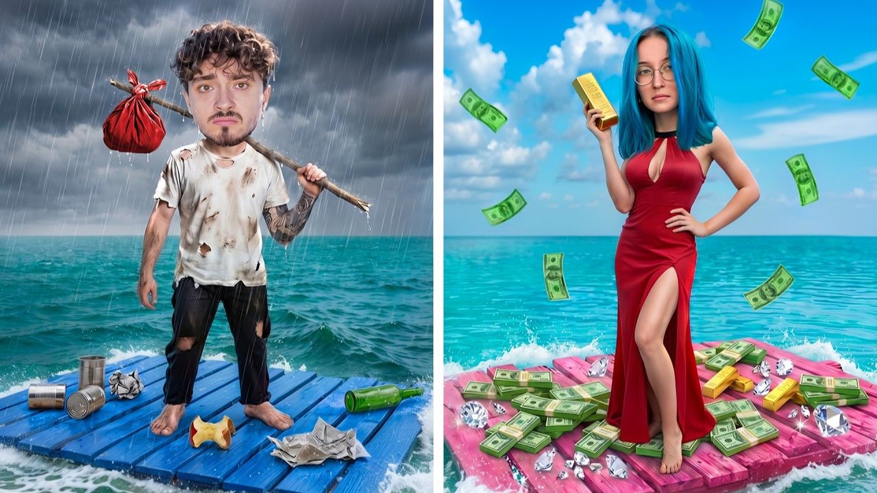 ПЛОТ ДЛЯ БЕДНЫХ VS ПЛОТ ДЛЯ БОГАТЫХ В МАЙНКРАФТ! смотреть онлайн