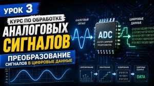 Урок 3 из курса по обработке аналоговых сигналов. Преобразование сигналов в цифровые данные