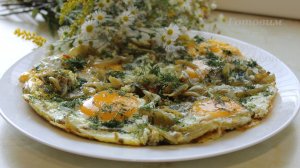 Яичница с квашеными помидорами. Готовим с Оксаной Валерьевной.