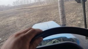 Весенние боронование на МТЗ 1221 с СШГ16 от Дибор