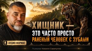 Хищник - это часто просто раненый человек с зубами