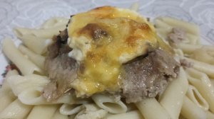 Мясные гнезда с грибами