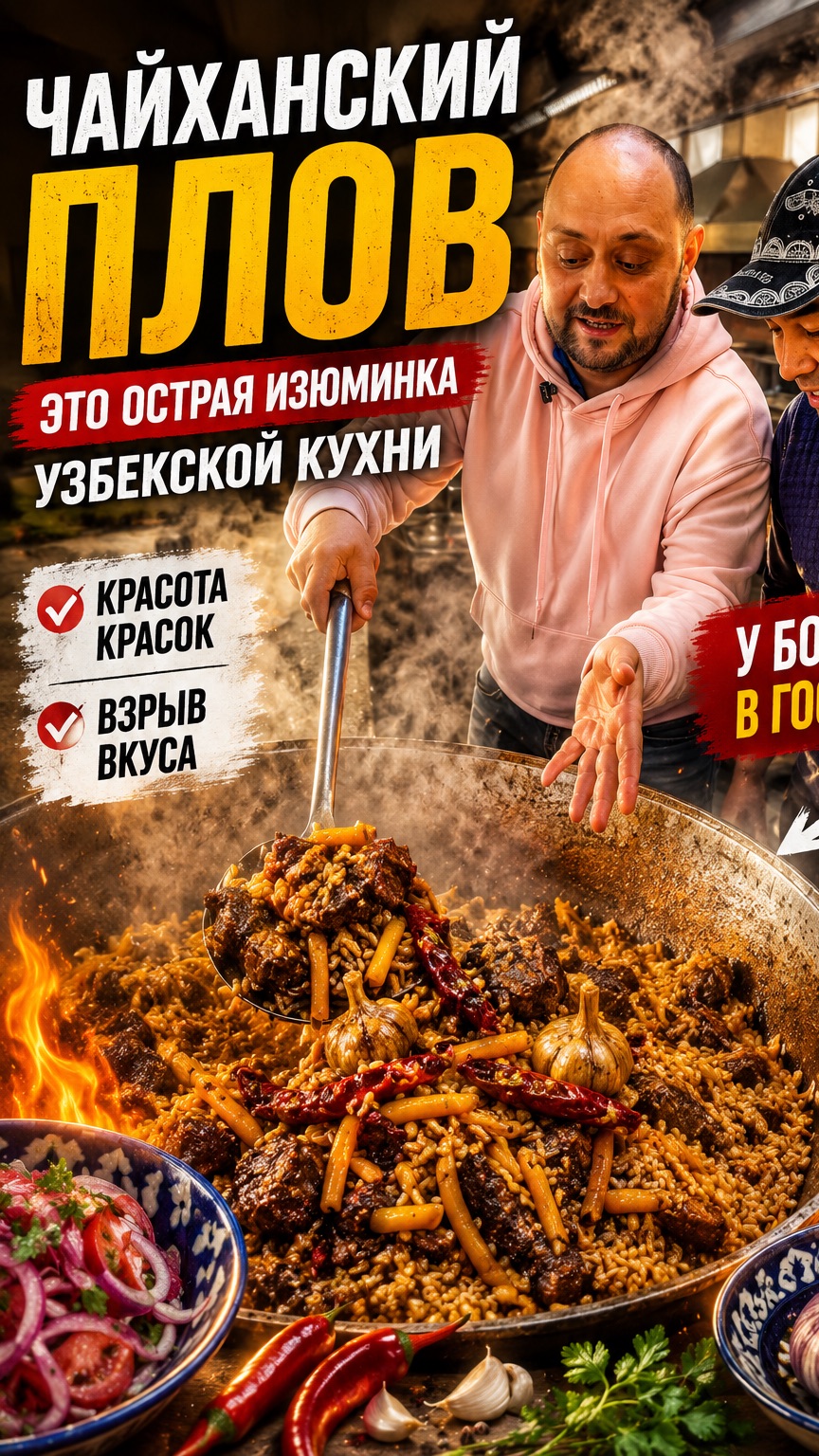 Чайханский плов у Ботира! Настоящий вкус Узбекистана