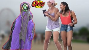 СТРАШНЫЙ ПРИЗРАК НА ХЭЛЛОУИН № 4👻 – ПОТРЯСАЮЩИЕ РЕАКЦИИ