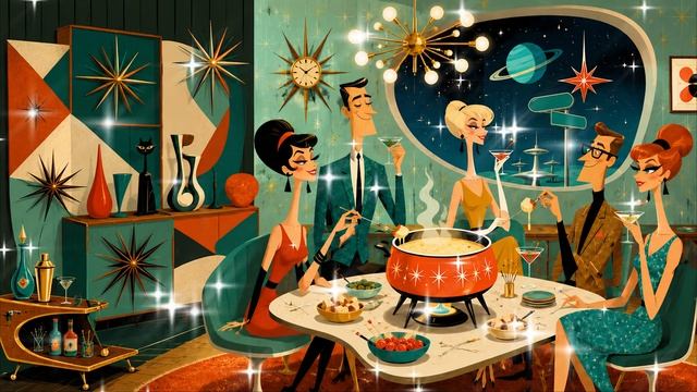 Fondue Party on Neptune Avenue ｜ Retro Lounge Jazz for a Space Age Cocktail Party смотреть онлайн
