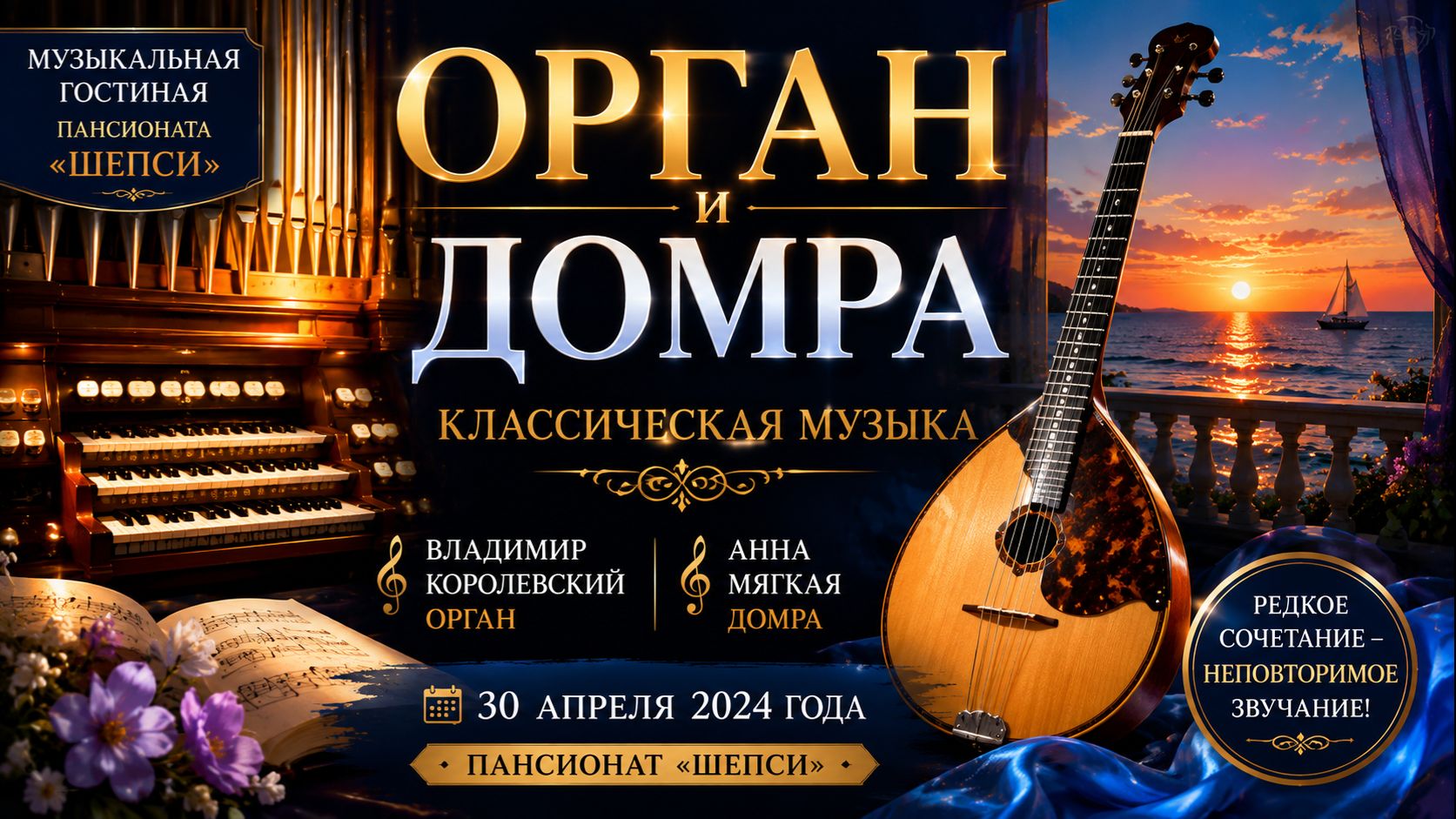 🎼 Орган и домра — музыка, которая удивляет смотреть онлайн
