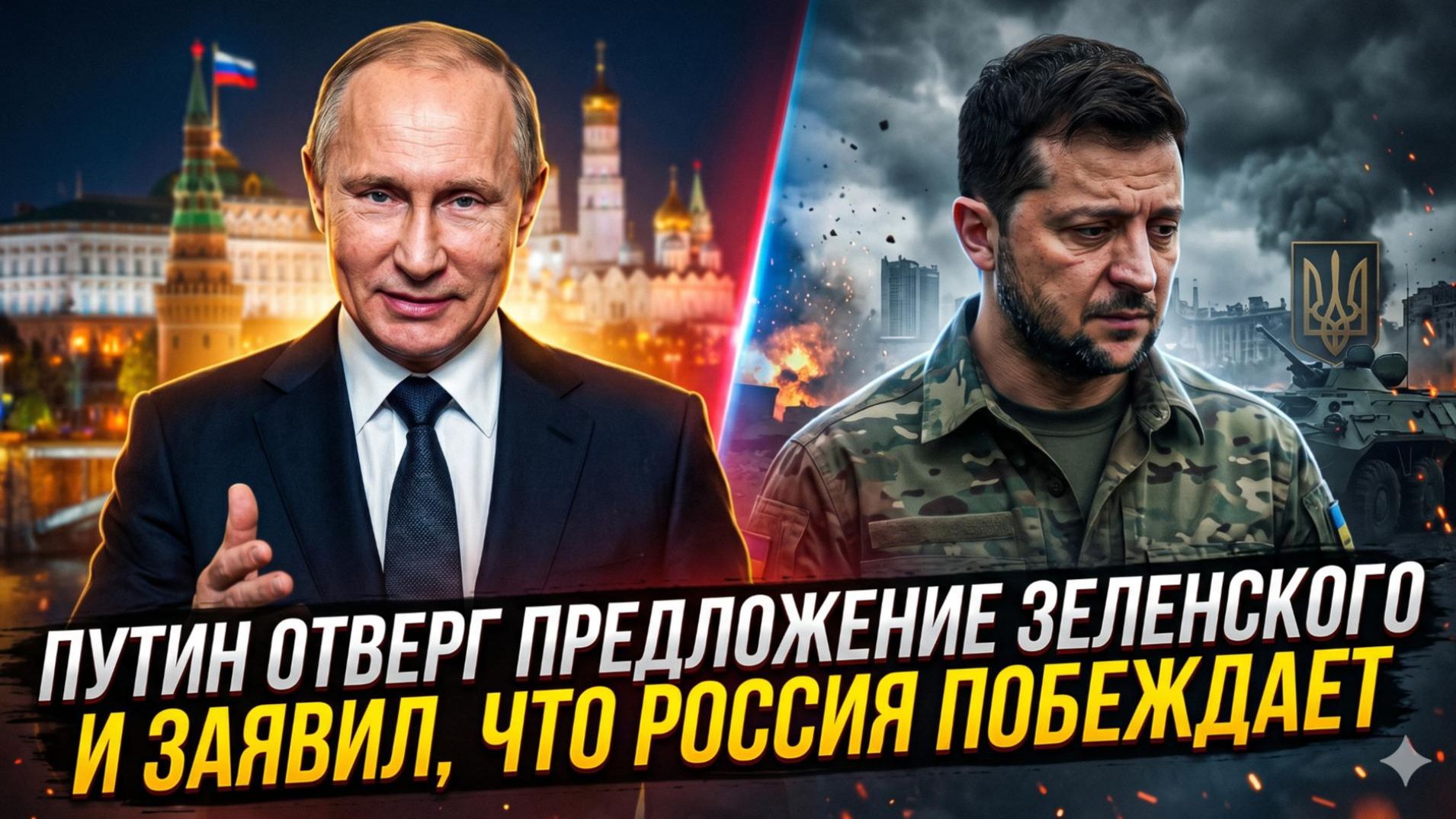 📌 Себастиан Сас | Путин жёстко ответил Зеленскому: «Россия побеждает, а не торгуется»