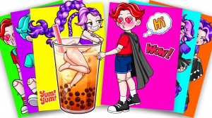 Лили Ловербрейдс ПОЗНАКОМИЛАСЬ С РЫЖЕВОЛОСЫМ РОРИ - Poppy Playtime 5 | Стикер БУК DIY