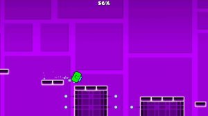 прохожу в geometry dash первый уровень на все три звёздочки на 100%