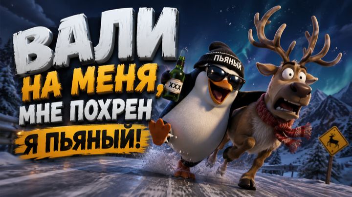 Вали на меня, мне пoxpeн я пьяный!