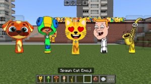 Эмодзи Sprunki OC Cat добавлены в Minecraft PE Спрунки