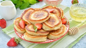 Пышные оладьи на скисшем молоке