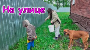 Сажаем газонную траву. Ночь кино. (06.26г.) Семья Бровченко.