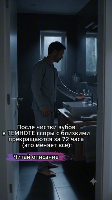 После чистки зубов в темноет ссоры прекращаются