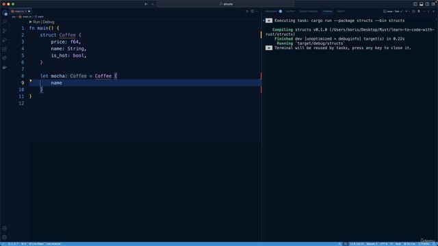 127. Create a Struct Instance смотреть онлайн