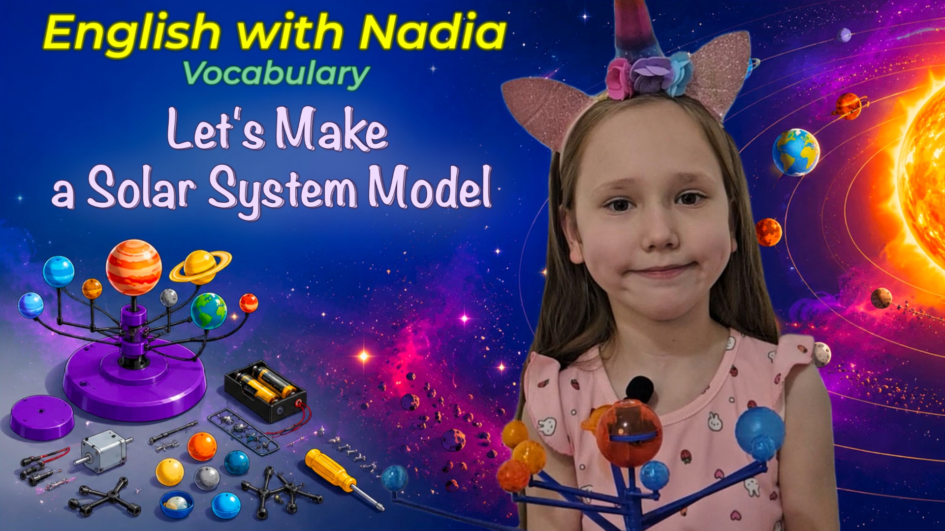 Let's Make a Solar System Model/Давай сделаем модель Солнечной системы.
