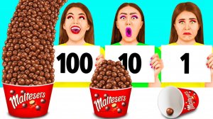 100 Слоев еды Челлендж # Смешные ситуации с едой от TeenTeam Challenge