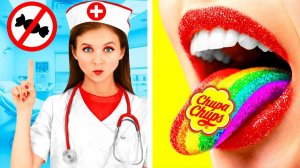 Как Пронести Еду в Больницу # Забавный Челлендж со Сладостями с Едой от 4Teen Challenge
