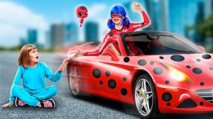 Как стать ЛЕДИ БАГ# Мою младшую сестру украли! Леди Баг vs Бражник!