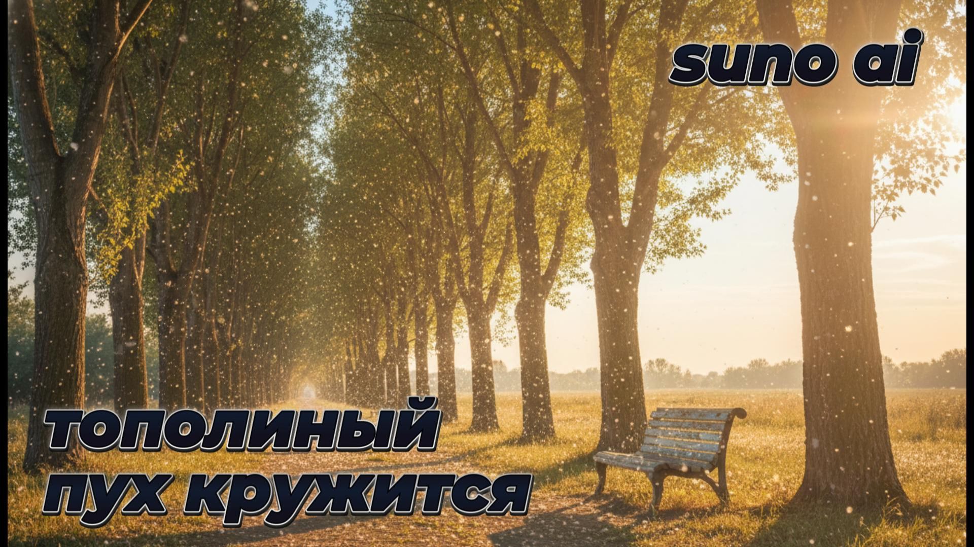Тополиный пух кружится