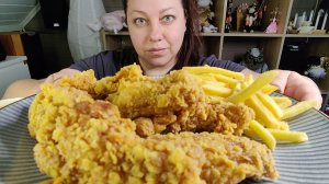 Мукбанг Острые крылья KFC, Ростмастер, Фри.