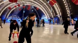 г. Белгород. Каток на Соборной площади. Новогодняя ночь 2022