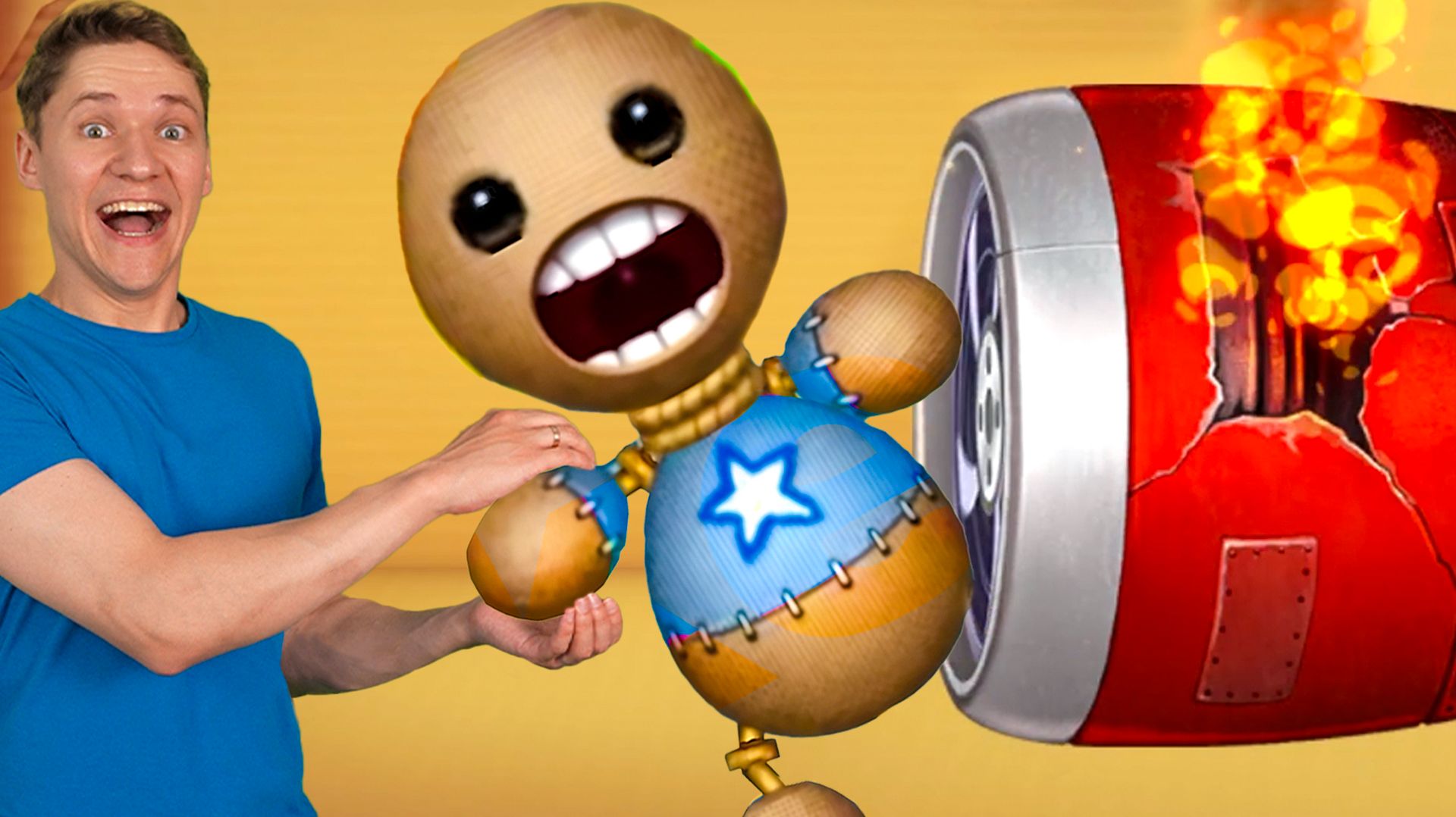 Я в игре Кик зе Бади - Все механизмы и Машины в Kick the Buddy смотреть онлайн
