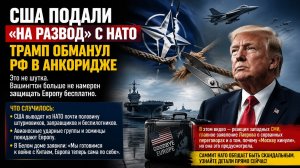 НАТО в истерике – США забирают флот и авиацию! Трамп решил «кинуть» РФ в Анкоридже!