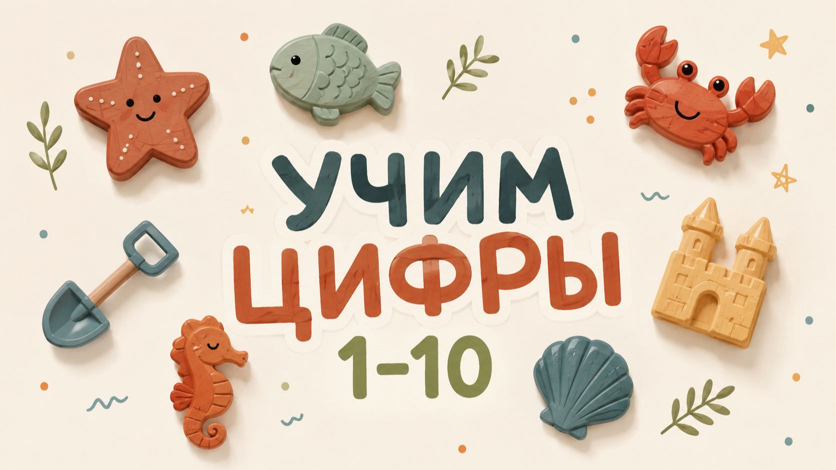 Учимся считать от 1 до 10 - Учимся считать в слух. Развивающее видео для детей смотреть онлайн