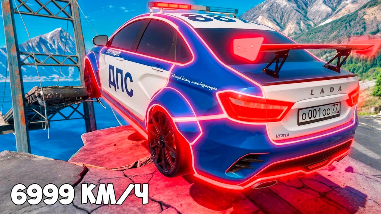 Сможет ли чит тачка перепрыгнуть разрушенный мост в ГТА 5? GTA 5 Online смотреть онлайн