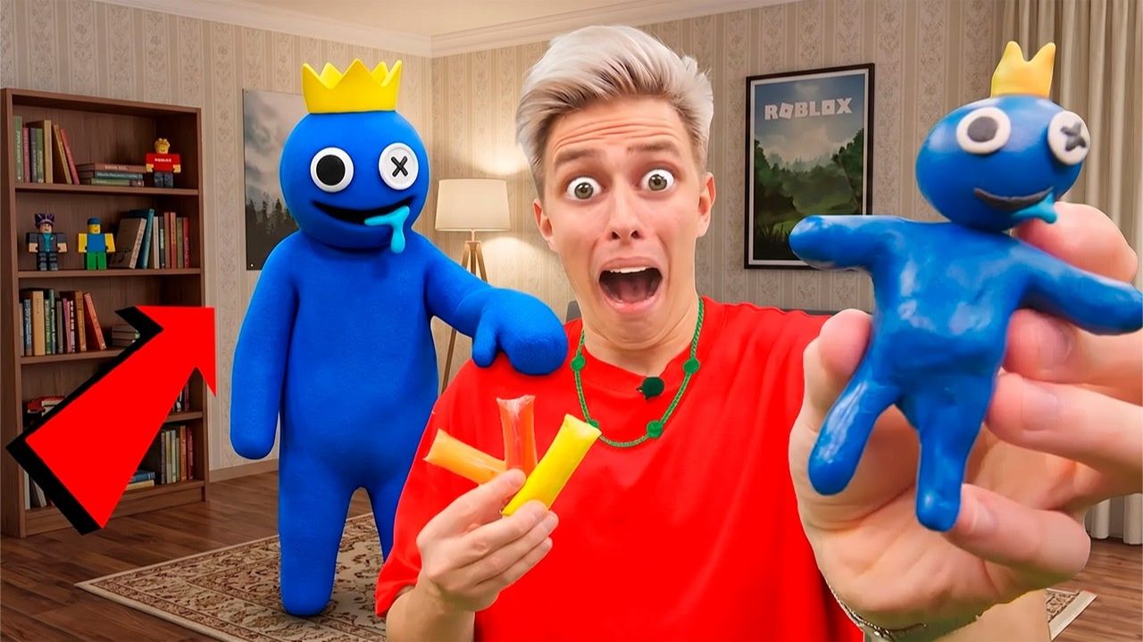 НЕ ВЗДУМАЙ ЛЕПИТЬ СИНЕГО ДРУГА — РАДУЖНЫЕ ДРУЗЬЯ ROBLOX ПРИШЛИ КО МНЕ В 3:00!!! смотреть онлайн