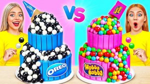 Розовое vs Синее Украшение Торта Челлендж # Смешные Моменты с Bubba DO Challenge