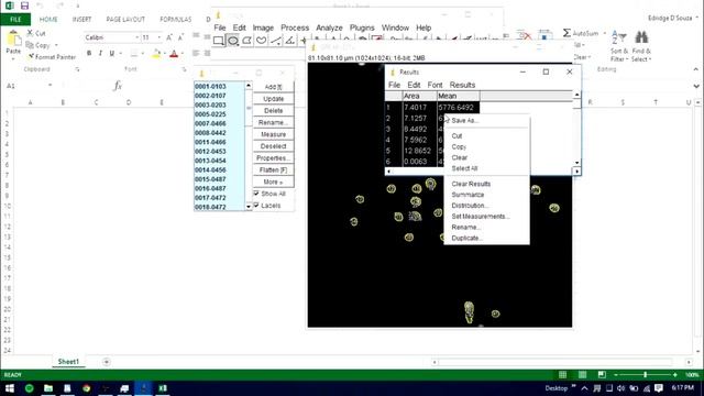 Basics of using ImageJ for biological image analysis.