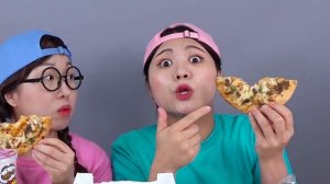 Жареная курица и огненная лапша Мукбанг ДОНА DONA