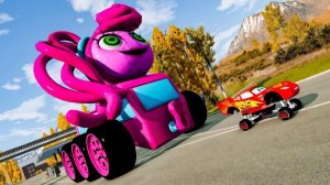 ЭПИЧНЫЙ ПОБЕГ ОТ ПОЖИРАТЕЛЯ МОЛНИИ МАККУИНА, ПОЖИРАТЕЛЯ АВТОБУСОВ И МАКА В BEAMNG.DRIVE