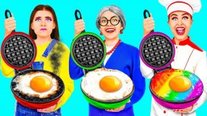 Кулинарный Челлендж# Я против Бабушки # Кулинарная битва с Секретными Гаджетами TeenTeam Challenge