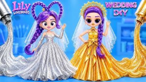 ЗОЛОТЫЕ АЛМАЗНЫЕ СВАДЕБНЫЕ ОБРАЗЫ ДЛЯ РУМИ И ЛИЛИ K-POP ОХОТНИЦЫ НА ДЕМОНОВ СДЕЛАЙ САМ ПРЕОБРАЖЕНИЯ