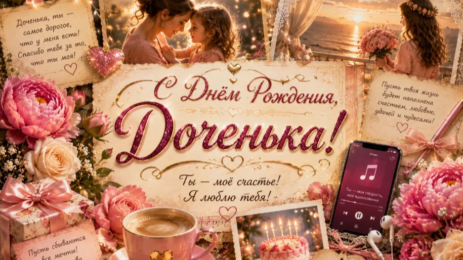 С Днём Рождения, Доченька! 🎂 Самое Трогательное Поздравление от Мамы